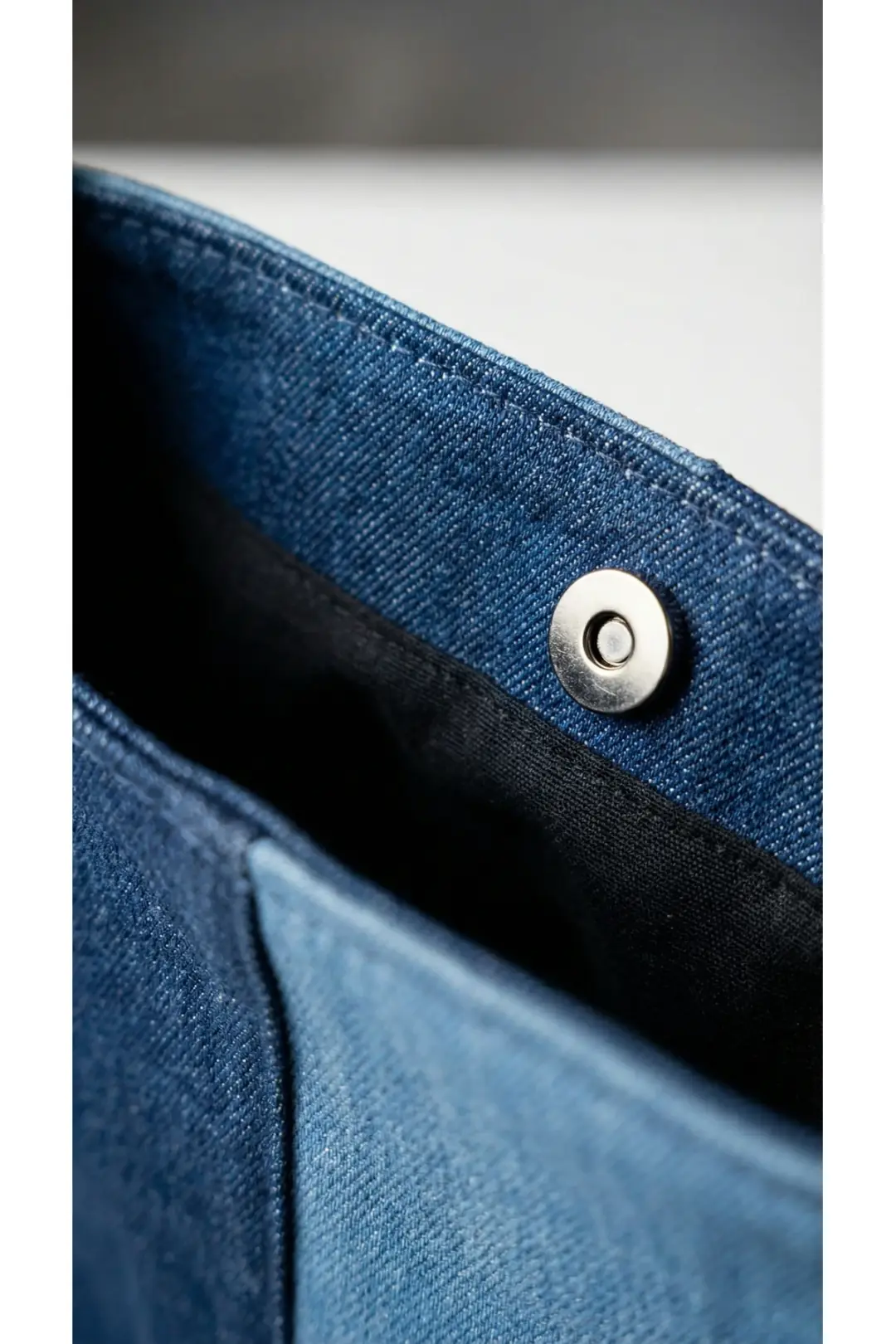 Kadın Kot Omuz Çantası Denim Kumaş Askılı Çanta — görsel 7
