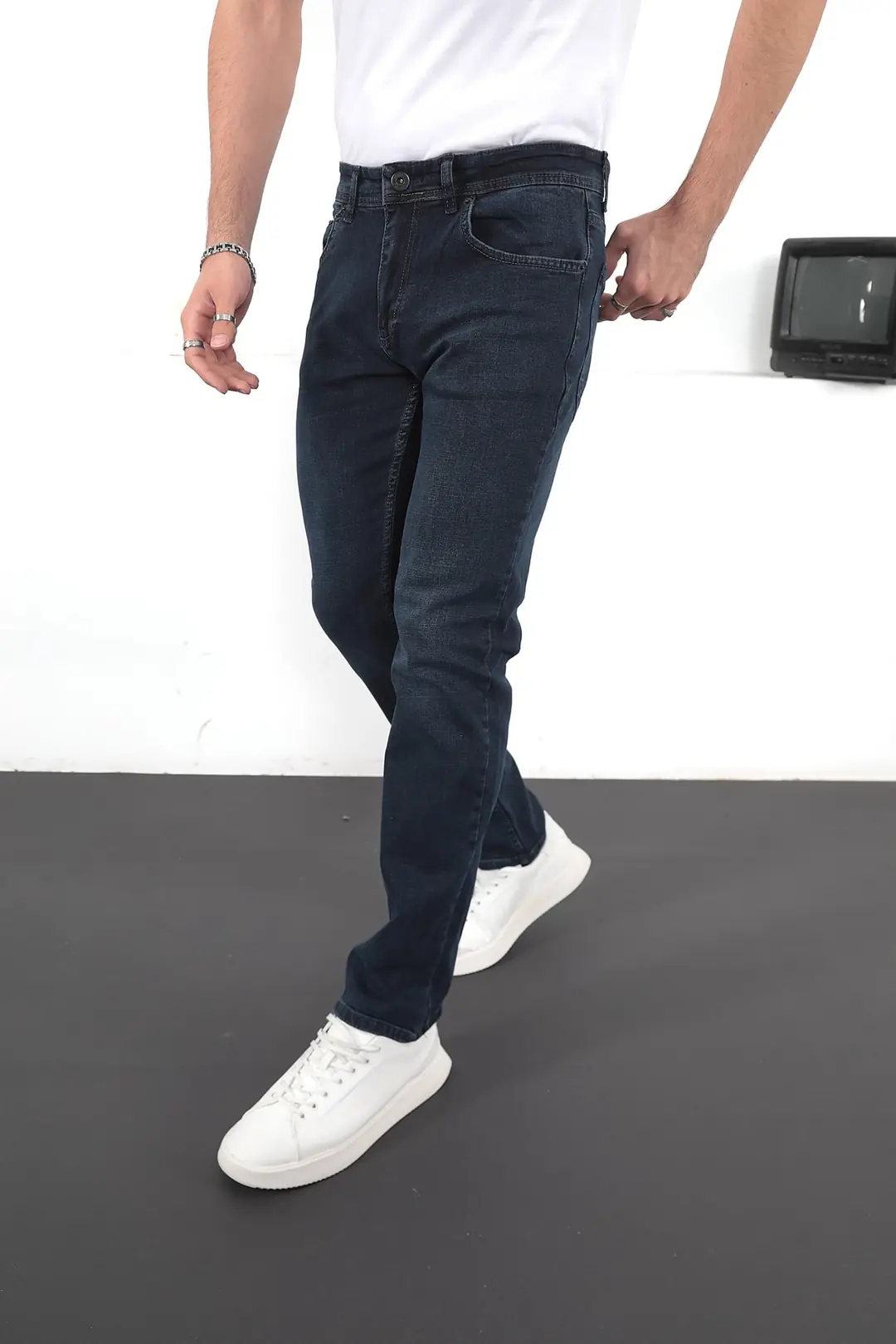 Erkek Likralı Denim Regular Fit Jeans — görsel 2