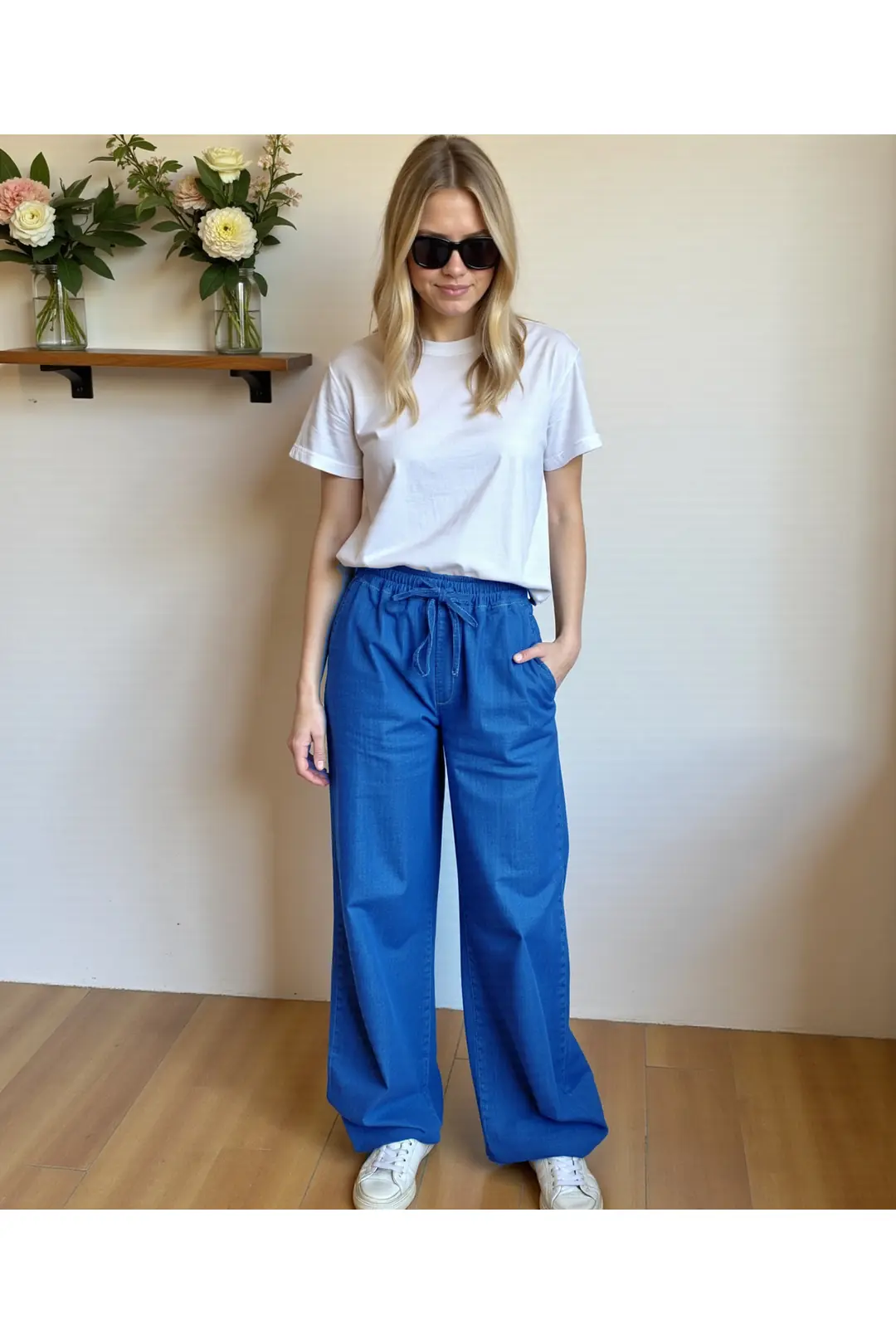 Kadın Bel Paça Lastikli Comfort Jeans — görsel 8