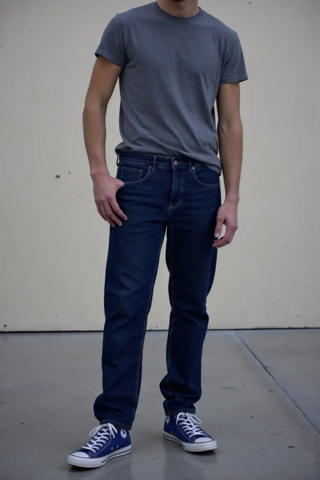 Erkek %100 Pamuk Straight Jeans — görsel 6