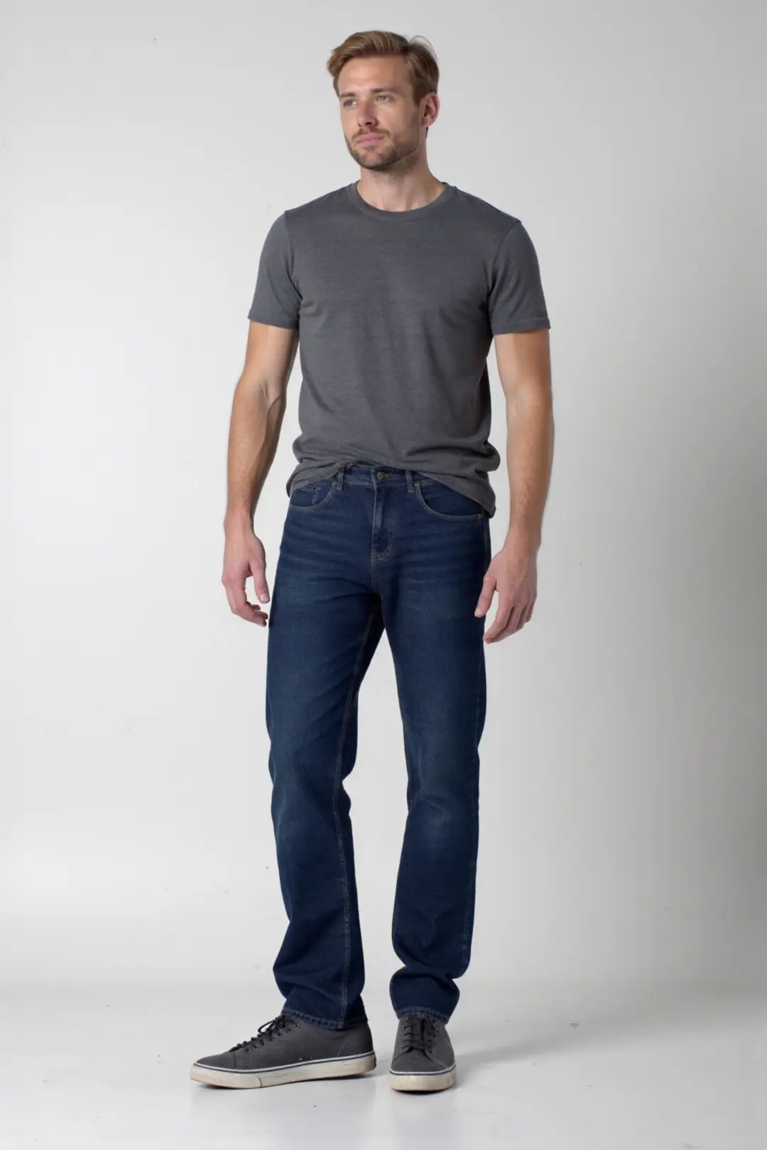 Erkek %100 Pamuk Straight Jeans — görsel 8