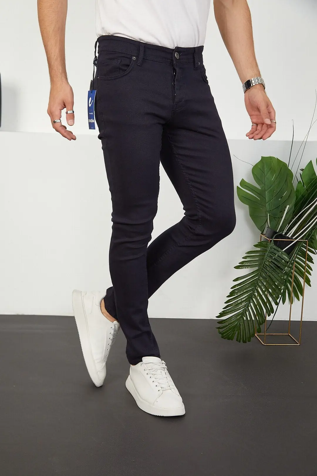 Erkek Likralı Slim Fit Jeans Kot Pantolon — görsel 3